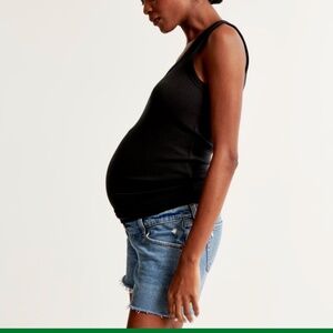 Abercrombie Maternity High Rise Dad Short